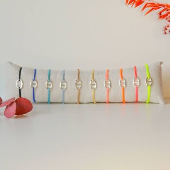 Lot de 10 bracelets couleurs d'été, breloque au choix 3