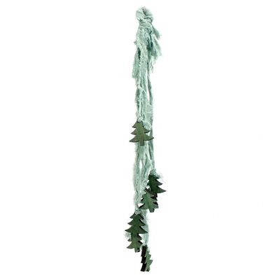 TREE BOW STRIP DARK GREEN 50CM