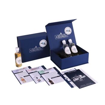 Coffret dégustation Gins Old Tom - P'tit Old Tom -  3 x 40ml - Fiches de Dégustation Incluses - Coffret Cadeau Premium Prestige - En Solo ou en Duo 1