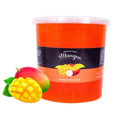 Mangofruchtperlen 3,2 kg für Bubble Tea