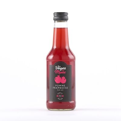 APPLE AND RASPBERRY JUICE – 25 CL – Pack of 12 – LES VERGERS DE LA MANSE