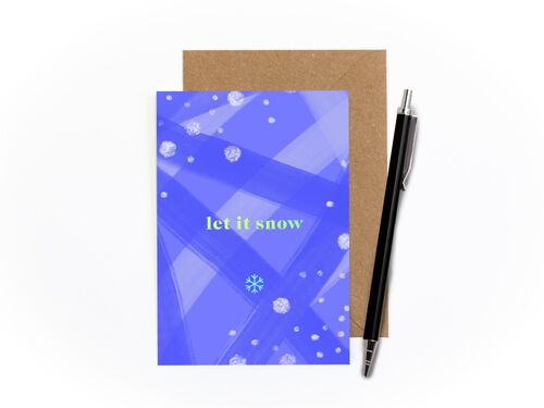 Let It Snow Foiled Card
