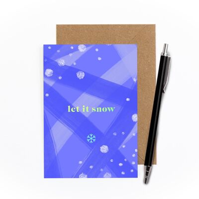Let It Snow Foiled Card