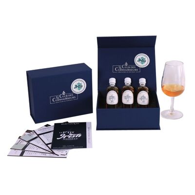 Caja de degustación de whisky irlandés - 3 x 40 ml - Le P'tit Irish - Hojas de degustación incluidas - Caja de regalo Premium Prestige - Solo o Dúo