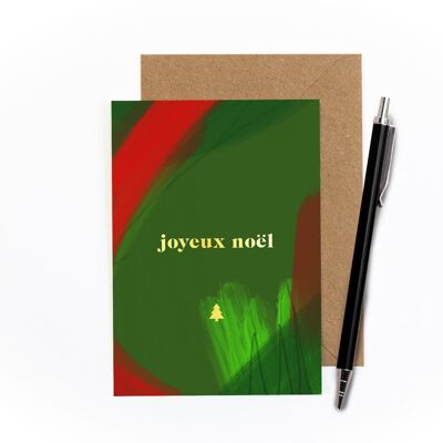 Joyeux Noel Foiled Card