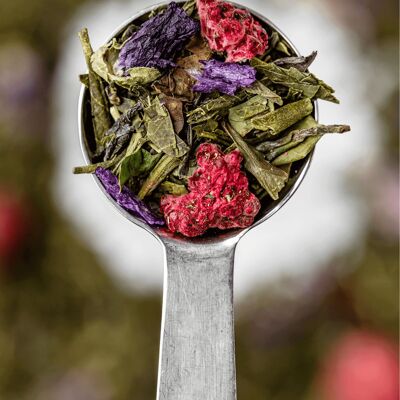 Organic Violet Raspberry Green Tea - 100g