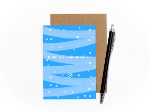 Baby, It's Cold Outside Foiled Card