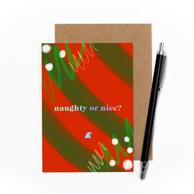 Carte déjouée coquine ou gentille