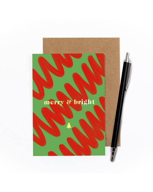 Merry & Bright Foiled Card