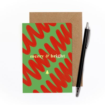 Merry & Bright Foiled Card