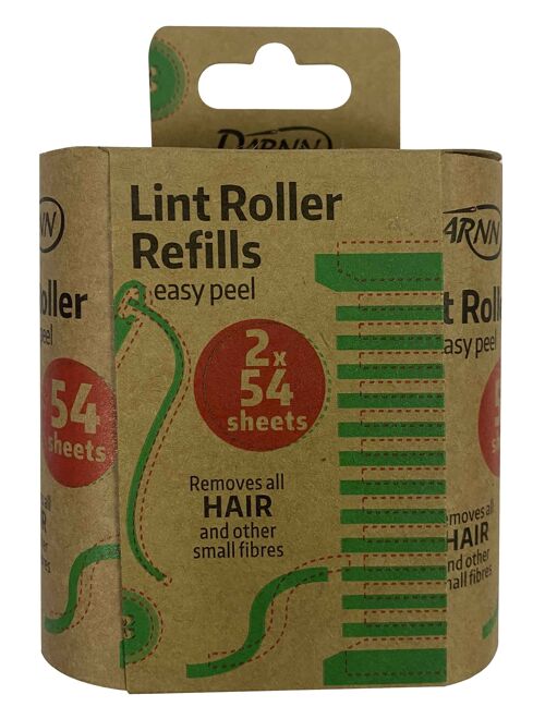 LINT ROLLER REFILLS Pack 2, Pre-cut Sticky Sheets Refill for Lint Roller, Refill for Lint Remover Roller