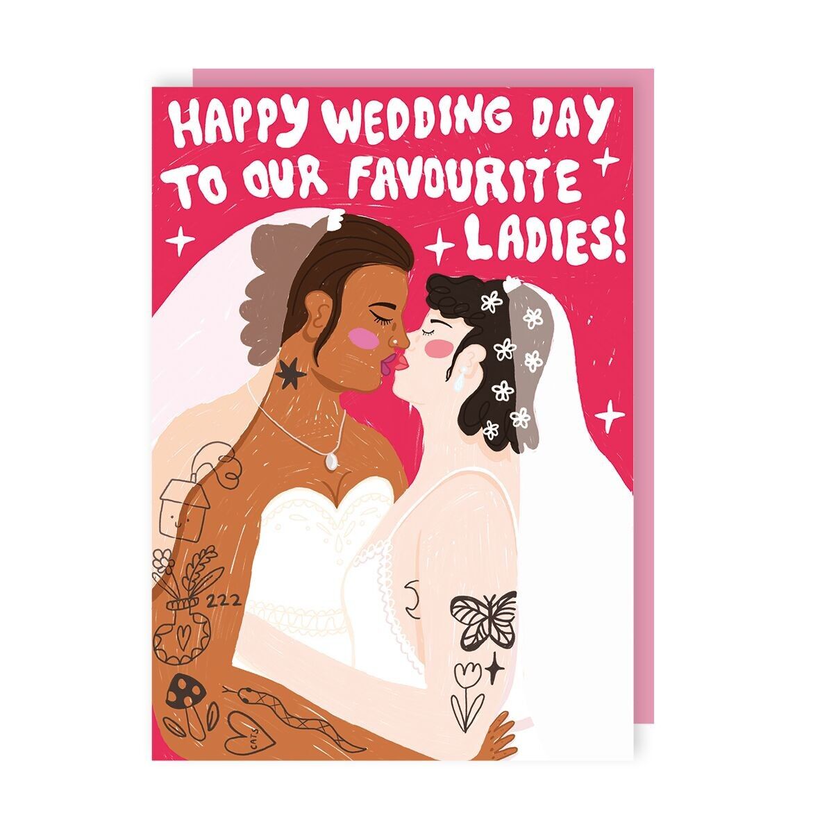 Confezione da 6 biglietti di auguri per la sposa preferita, LGBTQ+