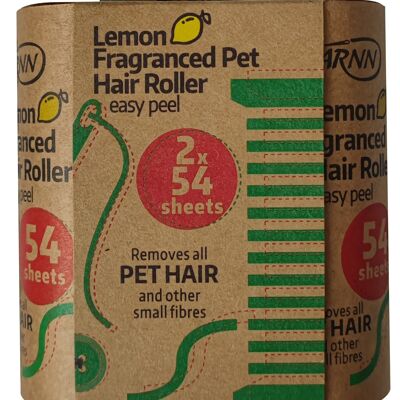PET LINT ROLLER REFILLS Lemon Fragranced, Fragranced Lint Roller Refills, Pet Hair Remover Refills, Pack of 2 Fragranced Lint Refills