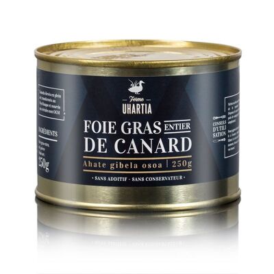 FOIE GRAS ENTIER DE CANARD AU NATUREL CONSERVE