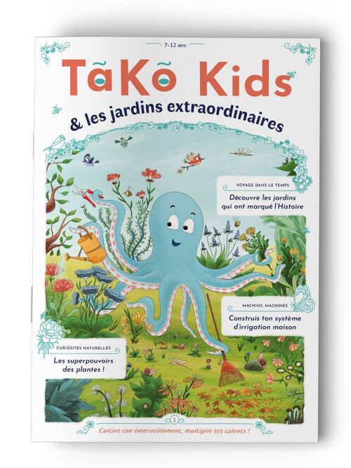 Magazine enfant TaKo Kids & les jardins extraordinaires - lecture et activités en français