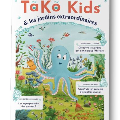 Revista infantil TaKo Kids y los jardines extraordinarios - lectura y actividades en francés