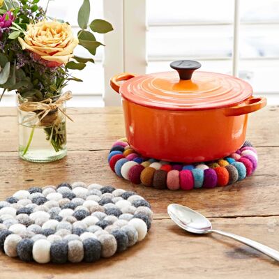 Handmade Felt Ball Trivet