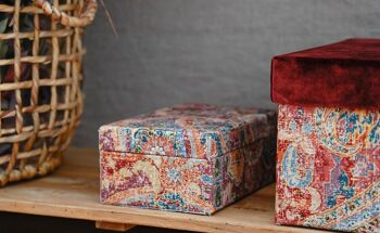 Coffret à bijoux en tissu style Boho 3