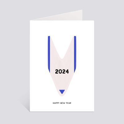 Biglietto "2024 - Felice Anno Nuovo".