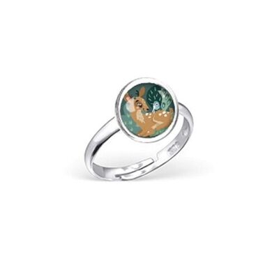 Anillo Infantil Ajustable Plata - Fawn