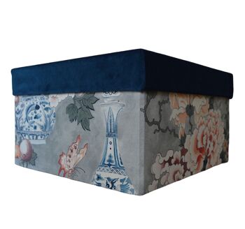 Coffret décoratif en velours et tissu style Paris 3