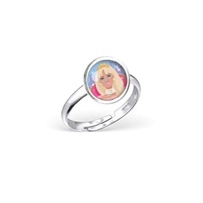 Adjustable Silver Children's Ring - Princess