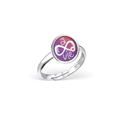 Anillo Infantil Ajustable de Plata - Infinito