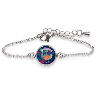 Children's Curb Bracelet Silver surgical stainless steel - Oiseau-Lyre