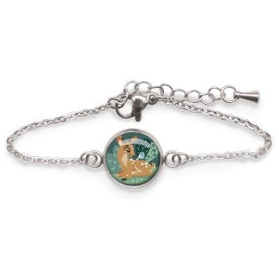 Pulsera Infantil Curb Plata Acero inoxidable quirúrgico - Fawn