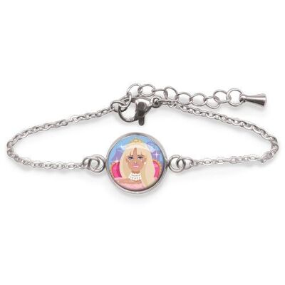 Children's Curb Bracelet Silver surgical stainless steel - Princess