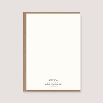 Carte pliante avec enveloppe - "Gants - Souhaits chaleureux" 2