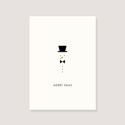 Postcard - "Snowman - Merry Xmas"