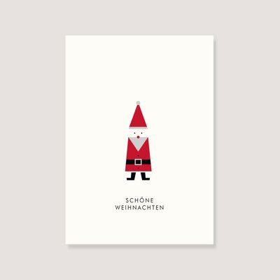 Postkarte - "Weihnachtsmann - Schöne Weihnachten"
