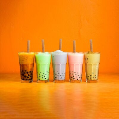 Bubble Tea 21 cm x 12 mm – Strohhalm aus Zuckerrohr