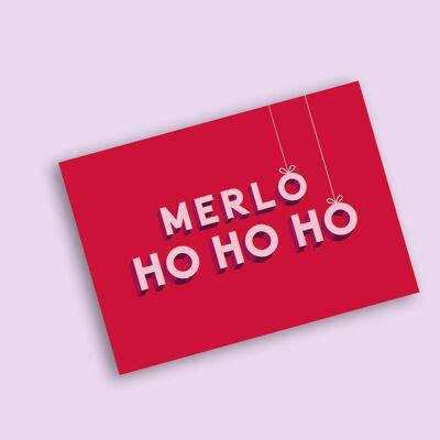 Cartolina A6 - Merlo-ho-ho