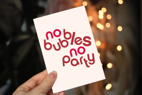 Postcard A6 - No bubbles