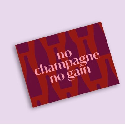 Carte postale A6 - Pas de champagne