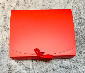 Boîte cadeau rouge vierge 4