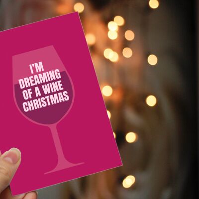 Carte postale A6 - Noël au vin