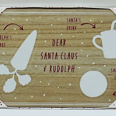 Wooden Santa Treat Board