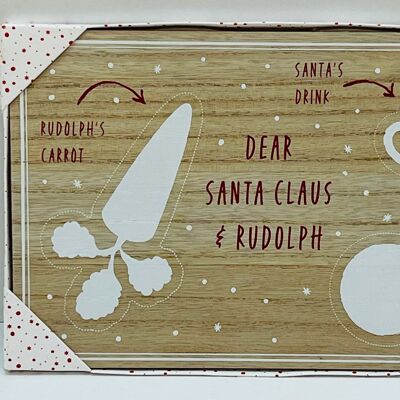 Wooden Santa Treat Board