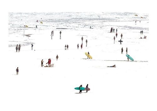 Fotografía y Técnica digital, realizada por los hermanos Legorburu, reproducción, serie abierta, firmada. Playa de Zarautz 15