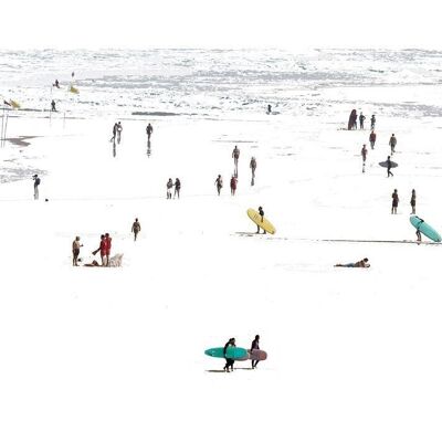 Photography and digital technique, made by the Legorburu brothers, reproduction, open series, signed. Zarautz Beach 15