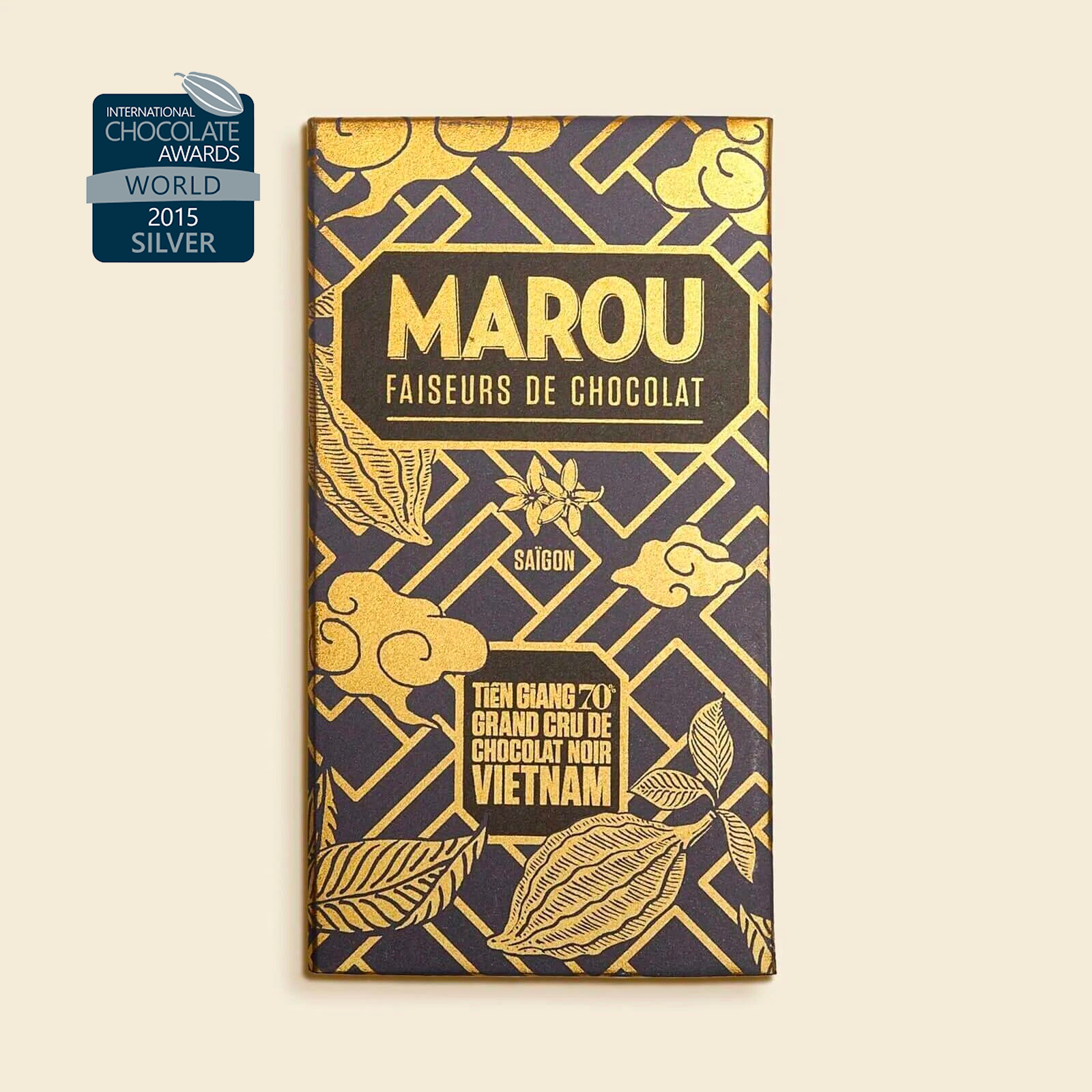70% Tien Giang Dark Chocolate Bar – 80 g – Grand Cru Vietnam – Fruity & Spicy Notes