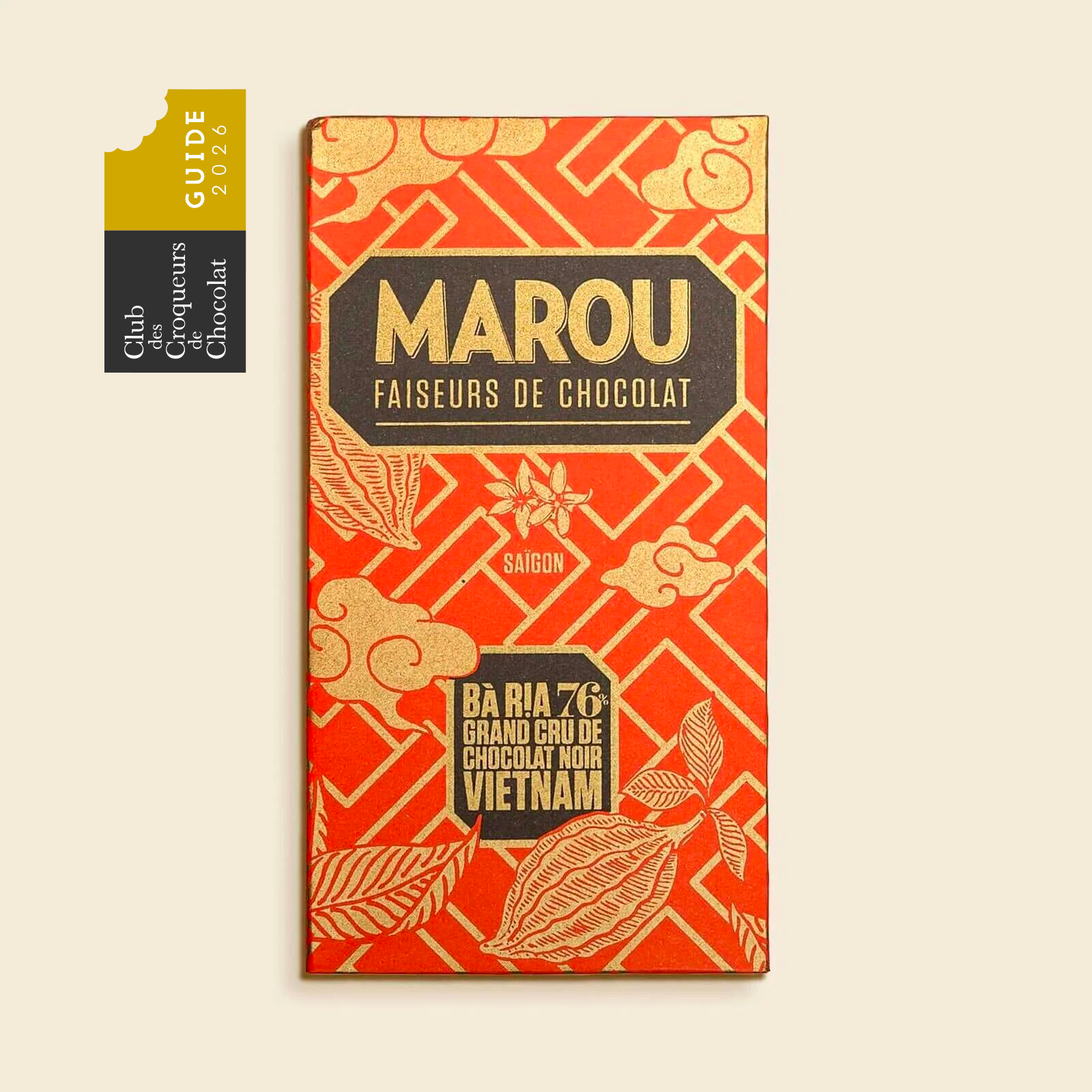 Dark Chocolate Bar 76% Ba Ria – 80 g – Grand Cru Vietnam