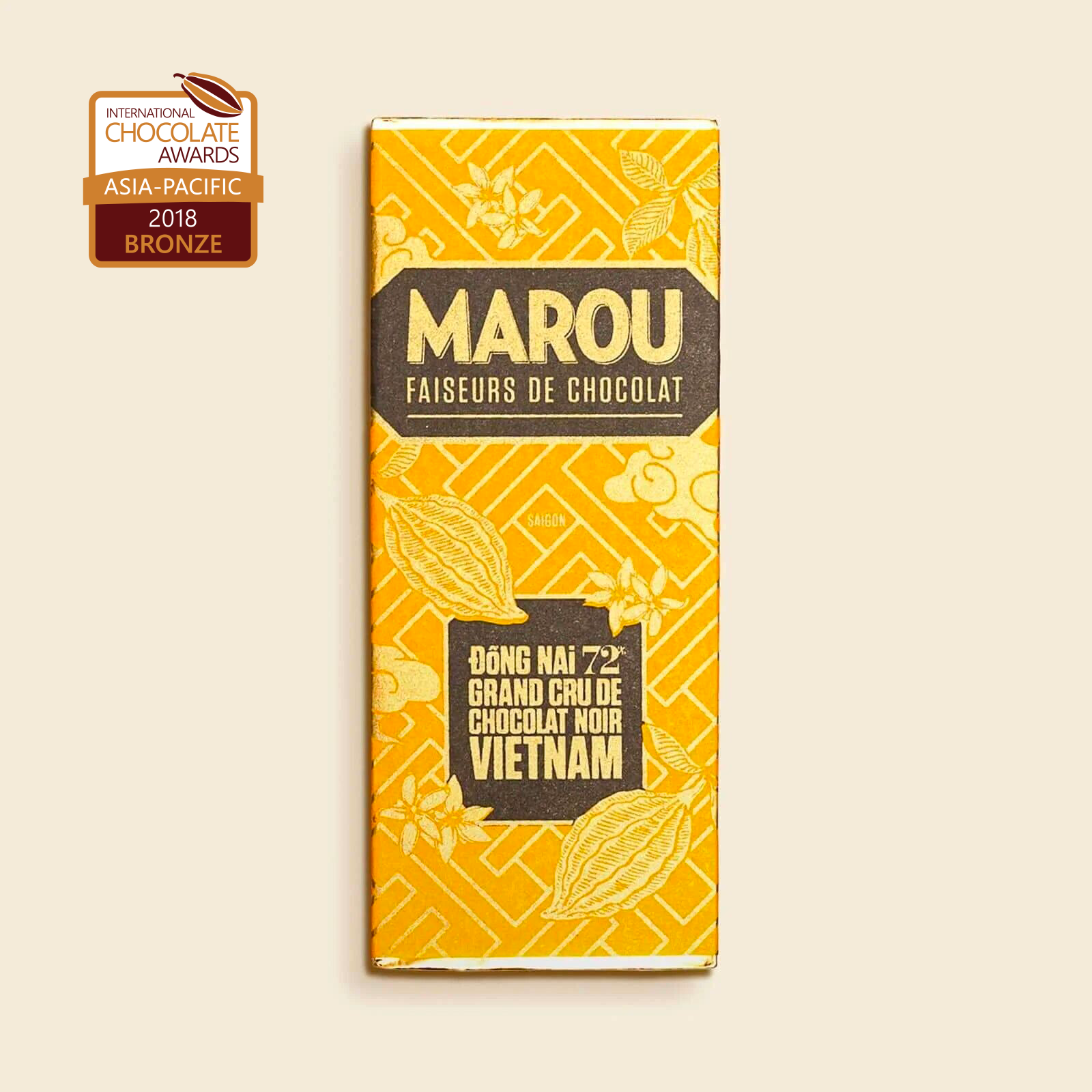 Mini Dark Chocolate Tablet 72% Dong Nai – 24 g – Grand Cru Vietnam – Spiced Cocoa