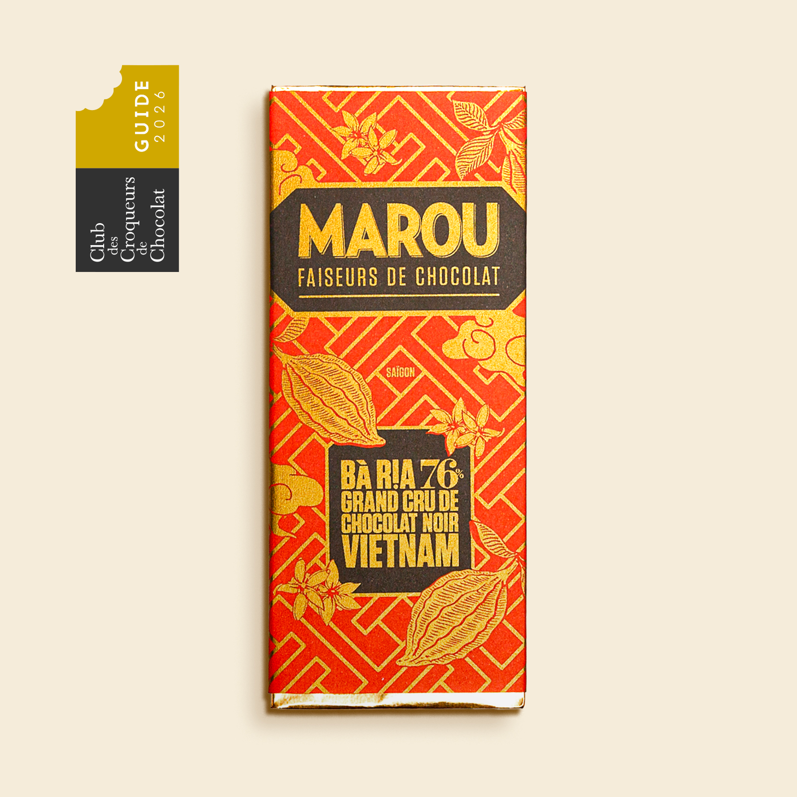 Mini Dark Chocolate Bar 76% – 24 g – Vietnam – Grand Cru Ba Ria – Cacao Trinitario