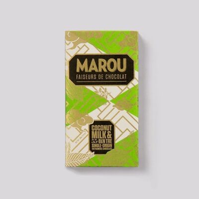 Ben Tre Coconut milk chocolate bar 55% VIETNAM – 80g