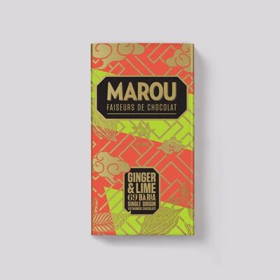 Dark chocolate bar Ginger & Lime Ba Ria 69% VIETNAM – 80g