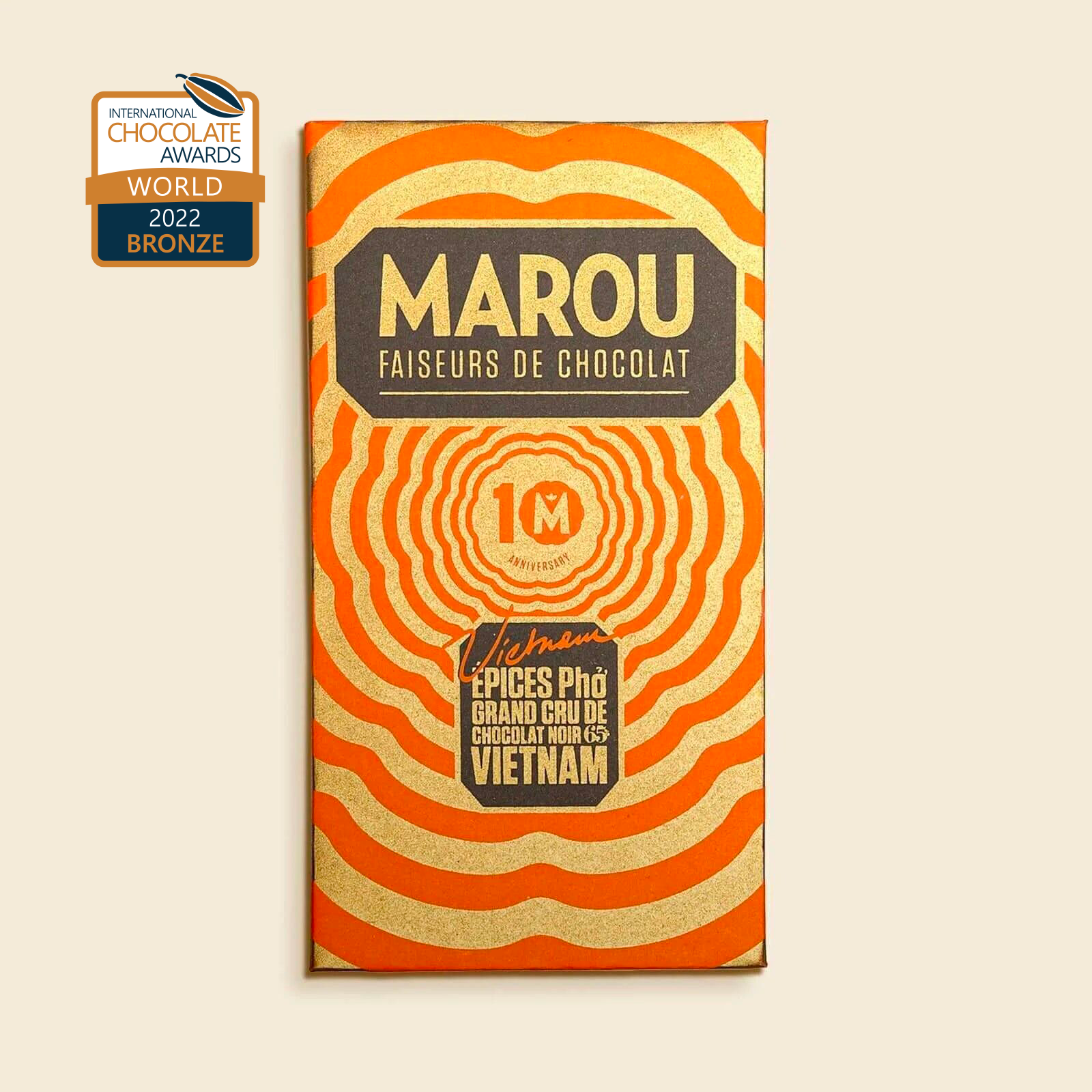 65% Dark Chocolate Tablet with Pho Spices – 80g – Grand Cru Vietnam – Sensory Journey
